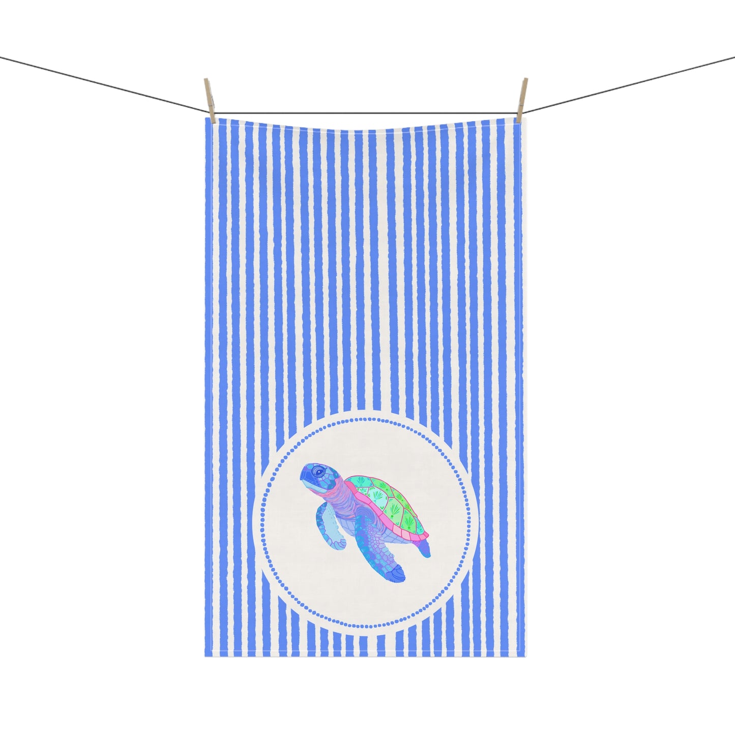 Sea Turtle Kitchen Towel - Southern Shores Collection, Coastal Tea Towel