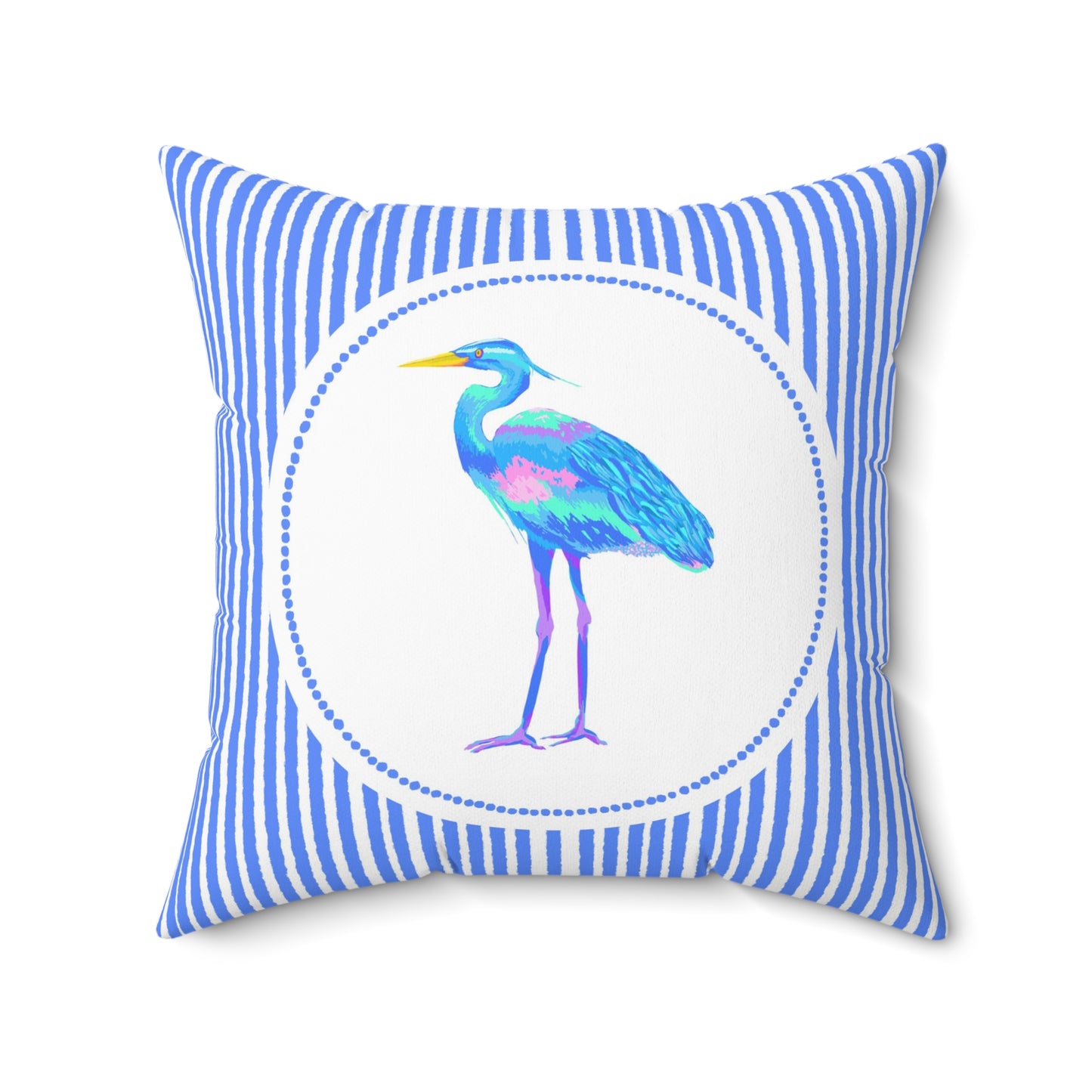 Blue Heron Pillow, Southern Shores Series