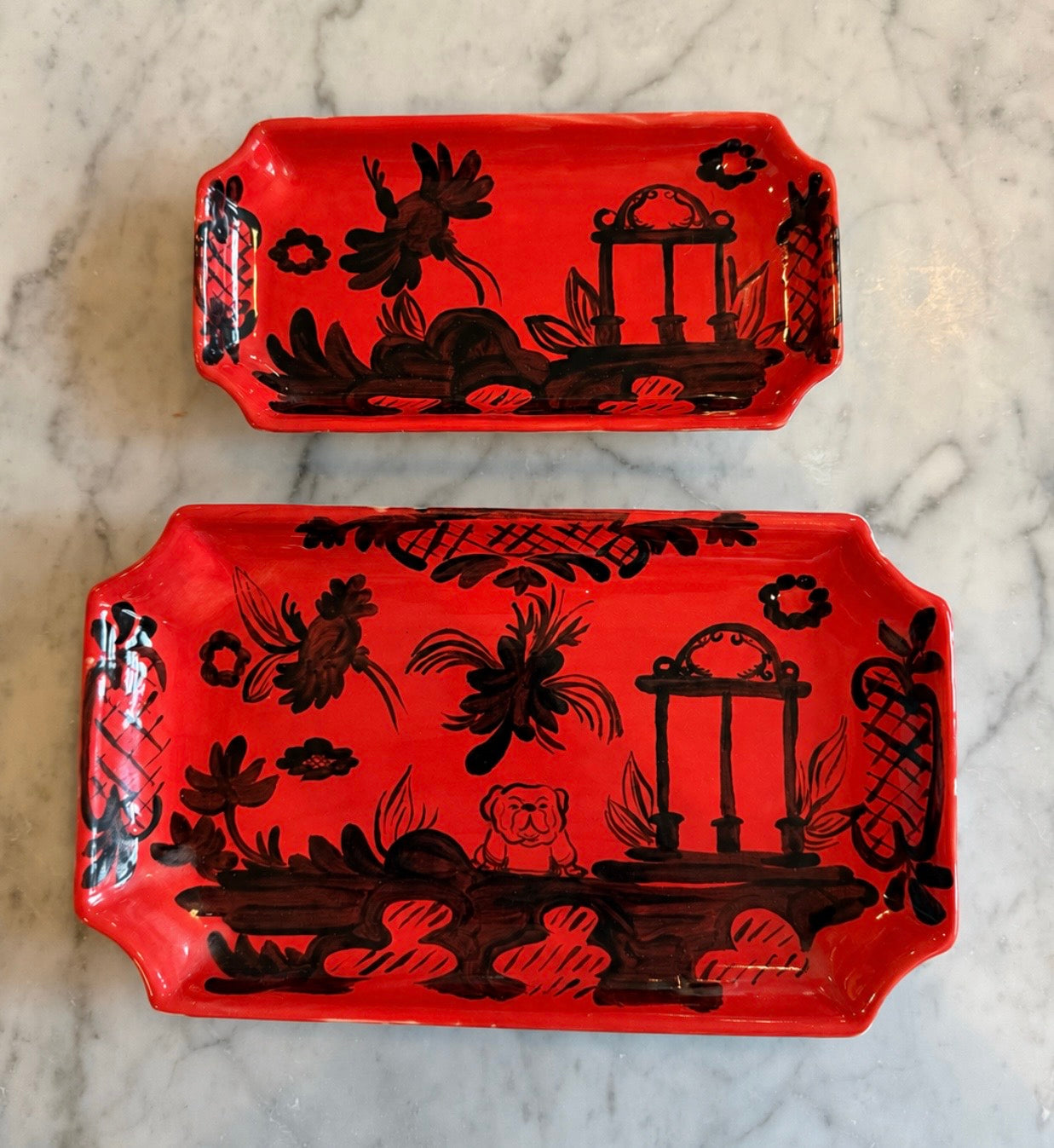 Custom Collegiate Theme Tray - Medium no gold