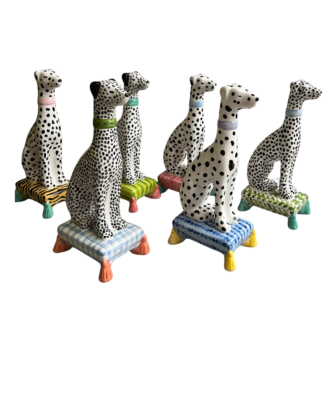 Belle on Green Stripe- Limited Edition Dalmatian