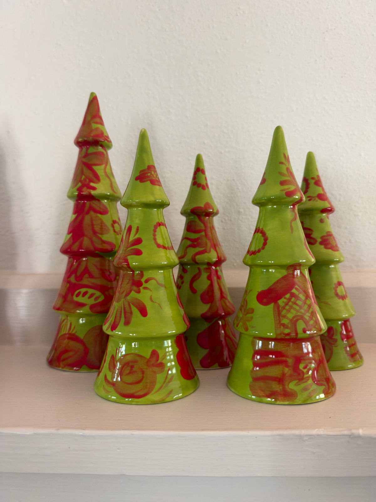 Christmas Trees Set of 3- Lotus Garden