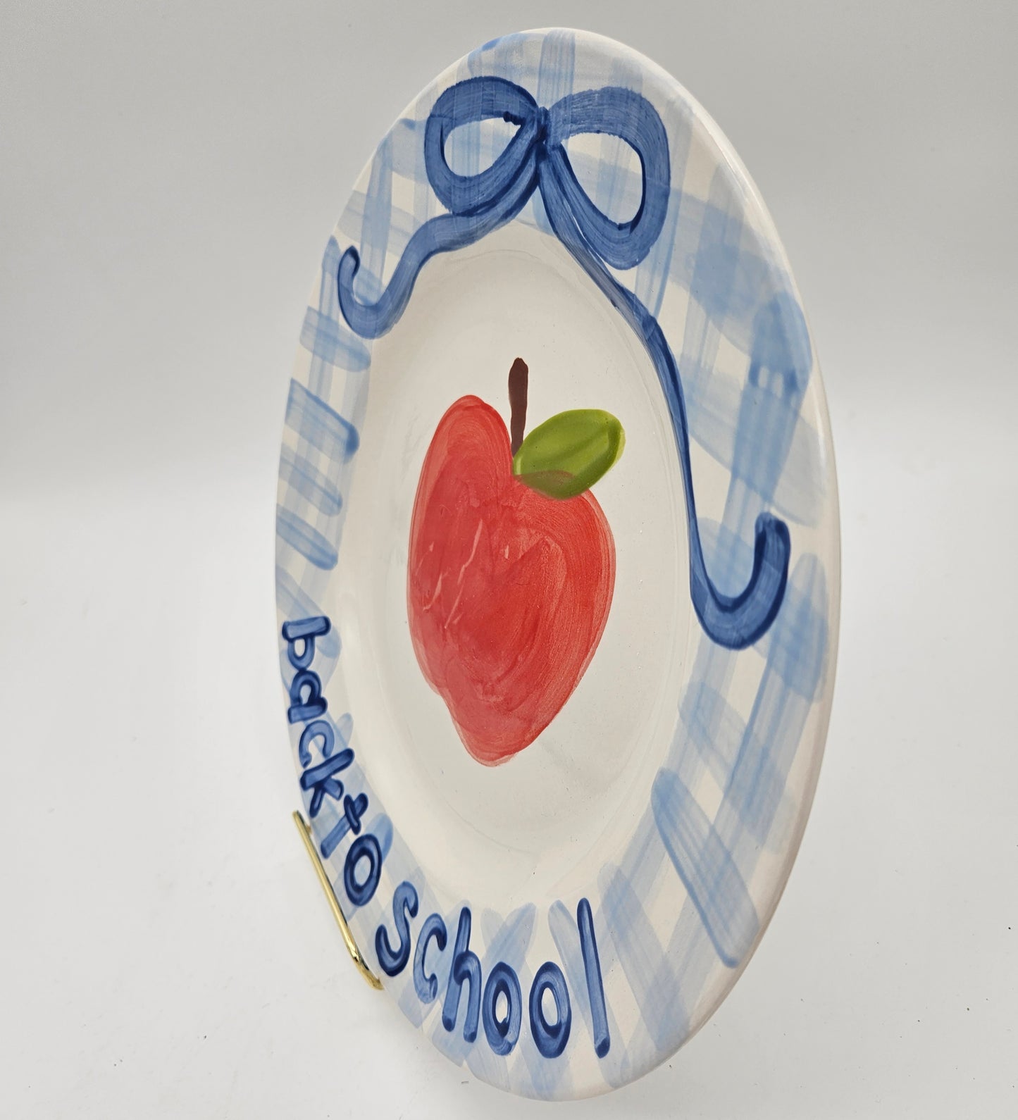 Back To School Plate - Apple Design