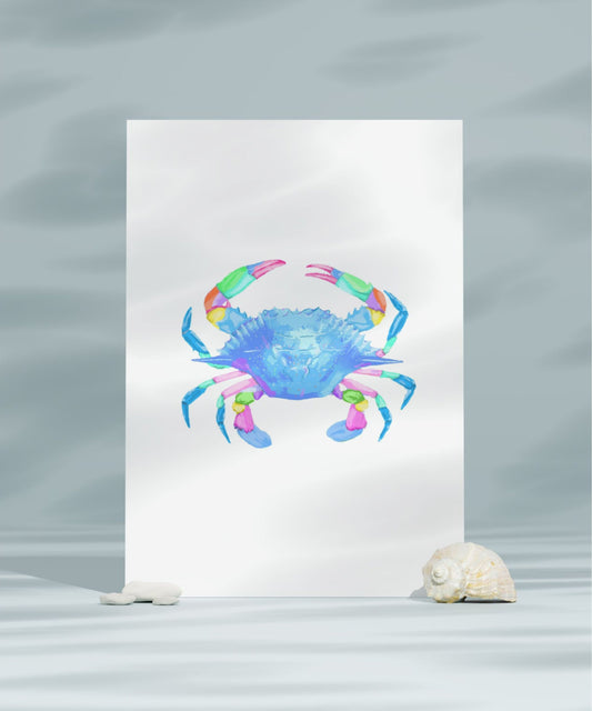 Blue Crab Canvas Print, Southern Shores Series