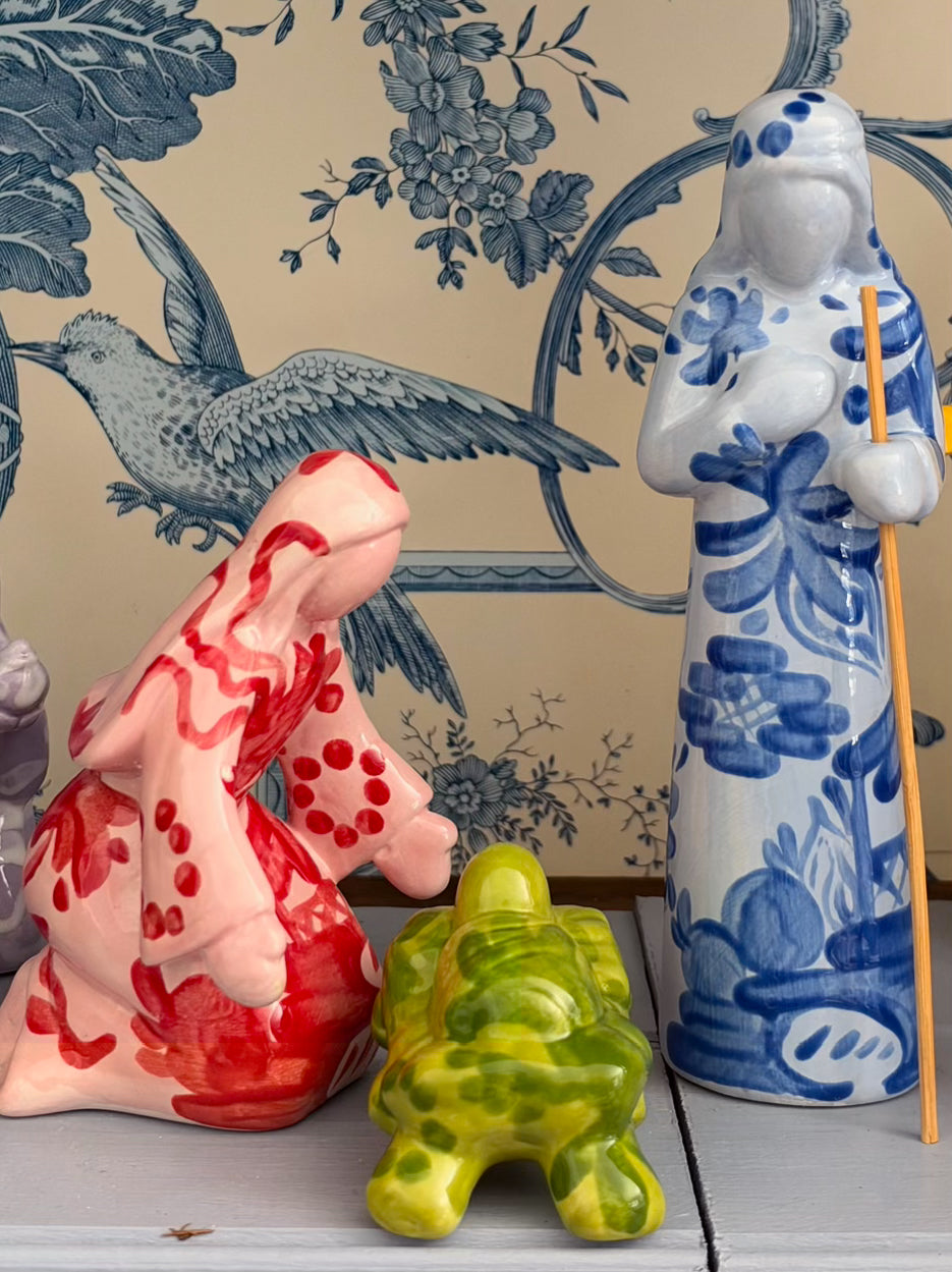 Hand Painted Ceramic Nativity Set