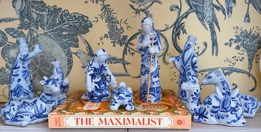 Hand Painted Ceramic Nativity Set