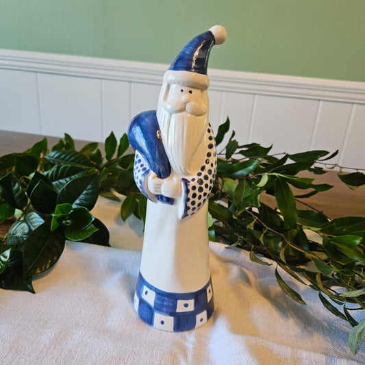 Christmas Santa Figure - Hand Painted Ceramic