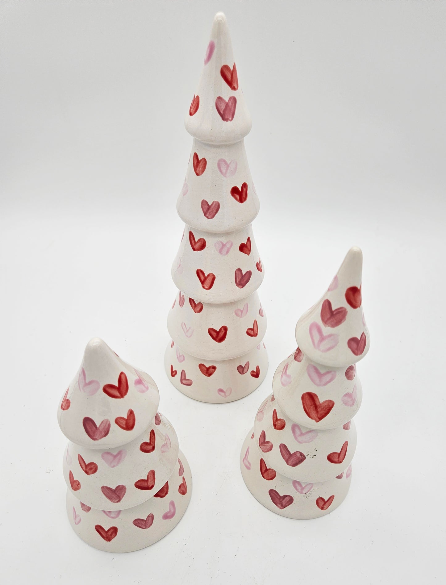 Sweetheart Tree - Ceramic Hand Painted Decorative Hearts