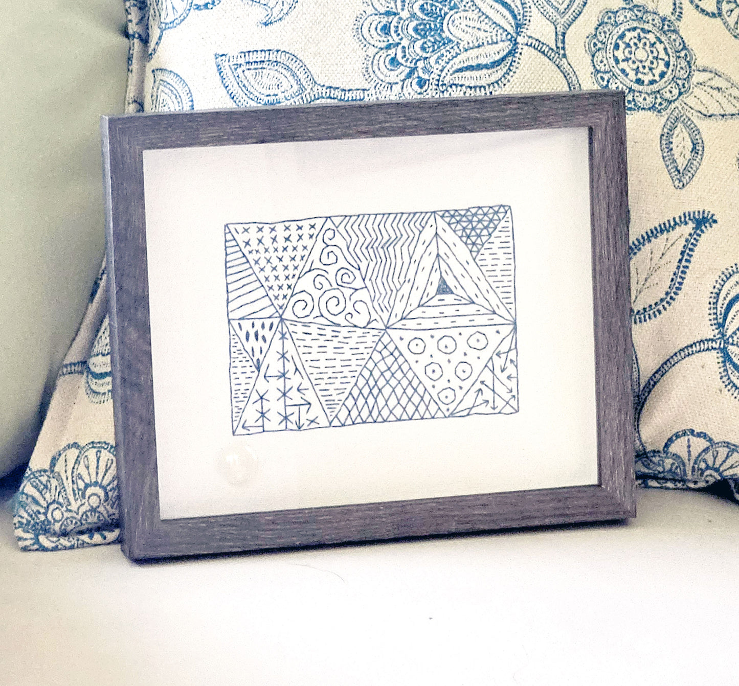 Triangle Twist - Freeform Embroidery