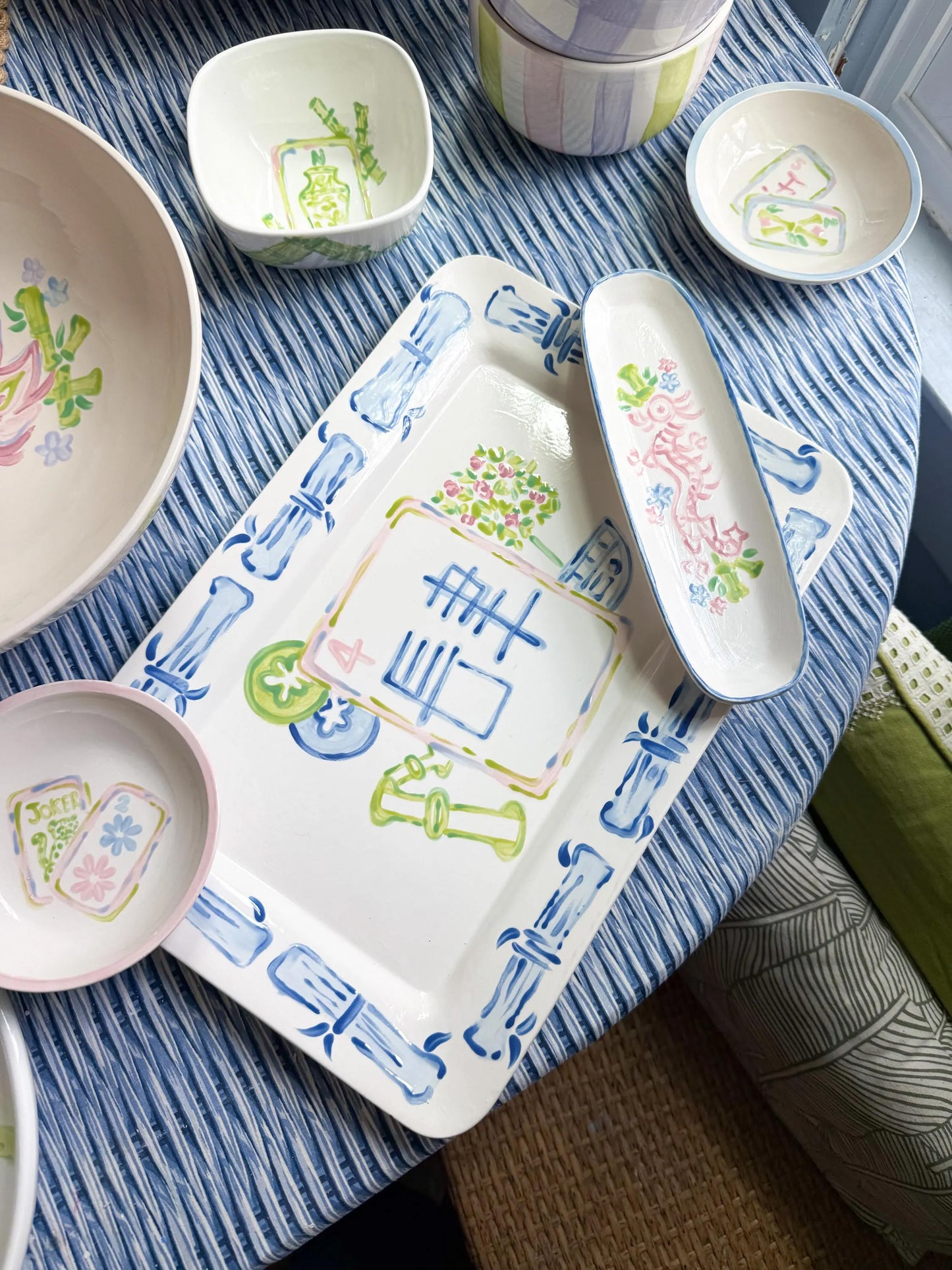 Mahjong Themed Cracker Tray