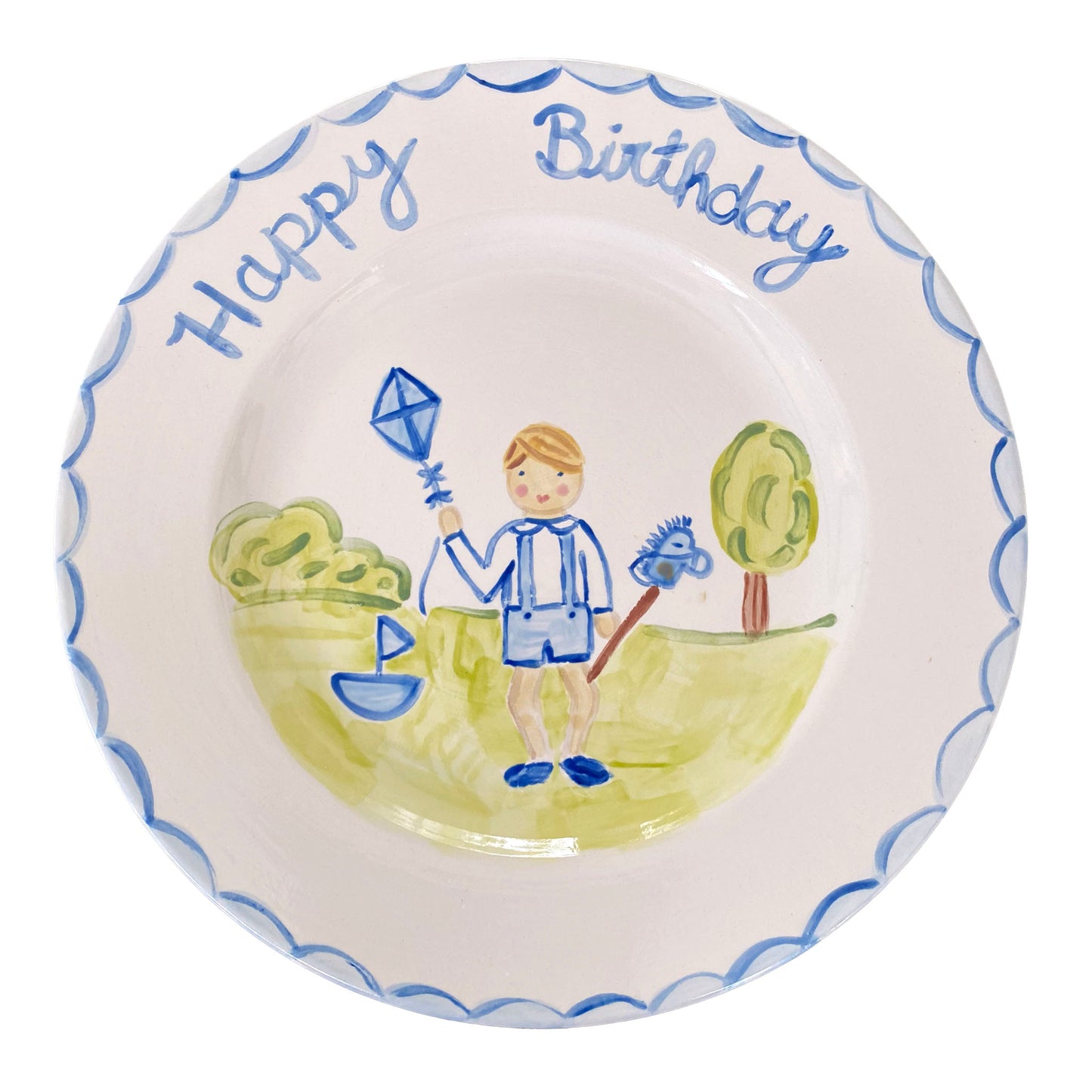 Birthday Plate Portrait With Kite